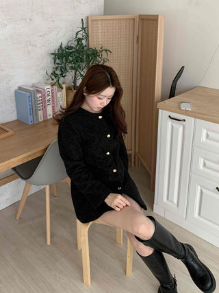 Classic Tweed Jacket Mini Dress