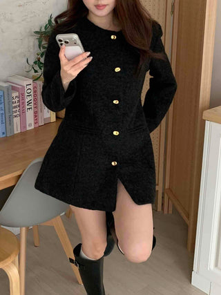 Classic Tweed Jacket Mini Dress