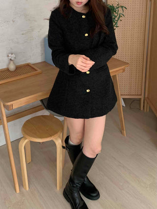 Classic Tweed Jacket Mini Dress