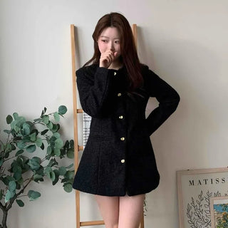 Classic Tweed Jacket Mini Dress