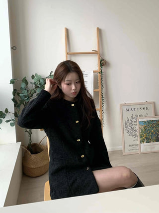 Classic Tweed Jacket Mini Dress