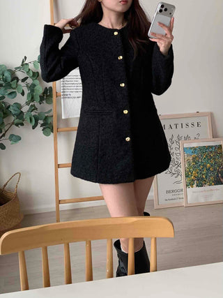 Classic Tweed Jacket Mini Dress
