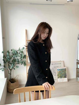 Classic Tweed Jacket Mini Dress