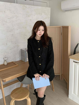 Classic Tweed Jacket Mini Dress