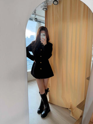 Classic Tweed Jacket Mini Dress