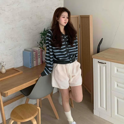 Fleece Elastic Waist Shorts