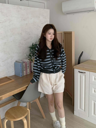 Fleece Elastic Waist Shorts