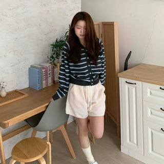 Fleece Elastic Waist Shorts