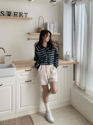 Fleece Elastic Waist Shorts