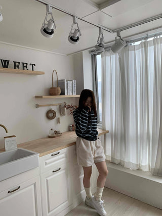 Fleece Elastic Waist Shorts