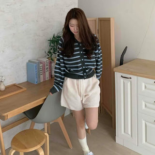 Fleece Elastic Waist Shorts