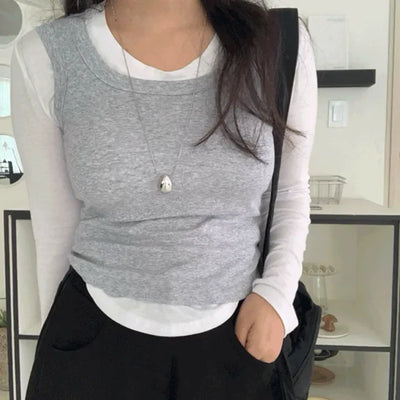 Lune Crop Sleeveless Bra Top