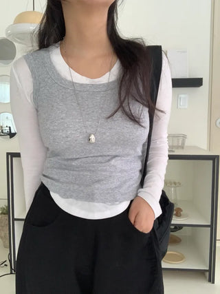 Lune Crop Sleeveless Bra Top