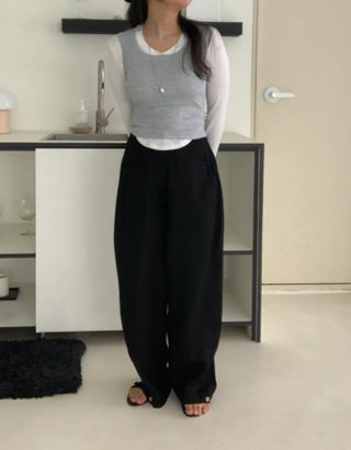 Lune Crop Sleeveless Bra Top