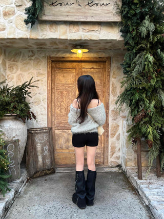 Cozy Fluffy Sheepskin Texture Fur Cardigan