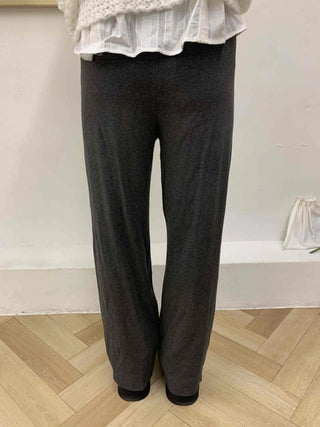 Bijou Lettering Fleece-Lined Loose Fit Training Pants