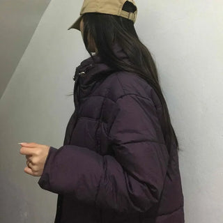 Dual Pocket High-Neck Quilted Medium Padded Jacket