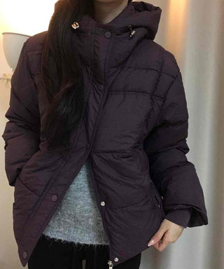 Dual Pocket High-Neck Quilted Medium Padded Jacket