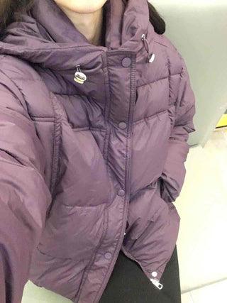 Dual Pocket High-Neck Quilted Medium Padded Jacket