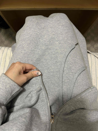 Cozy Oversized Sweatshirt & Wide Pants Two-Piece Set