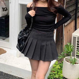 Classic Wool Pleated Tennis Skirt
