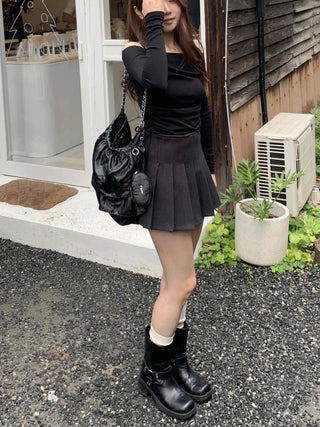 Classic Wool Pleated Tennis Skirt