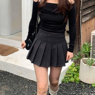 Classic Wool Pleated Tennis Skirt
