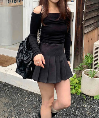 Classic Wool Pleated Tennis Skirt
