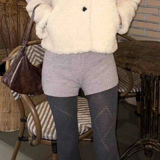 Soft Knit Mini Shorts