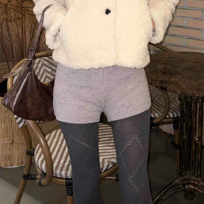 Soft Knit Mini Shorts