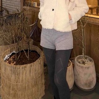 Soft Knit Mini Shorts