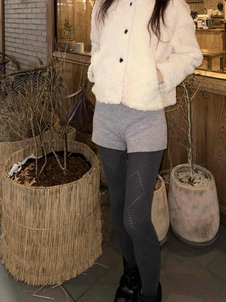 Soft Knit Mini Shorts