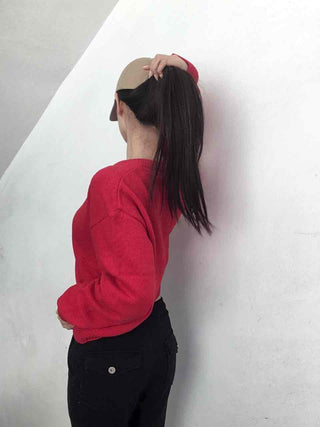 Basic Loose Fit V-Neck Knit Cardigan