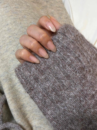 Fuzzy Wool Mix Drawstring Short Cardigan