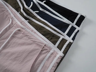 Nuel Low-Rise Nylon Two-Stripe Track Pants