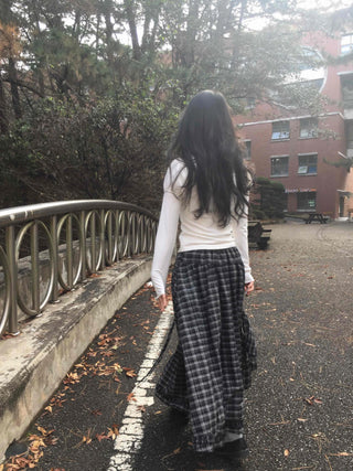Romantic Frill Voluminous Puff Sleeve Square Neck Long Sleeve Tee