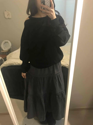 Daily Loose Fit Long Drop Shoulder Sweatshirt