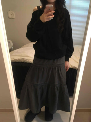 Daily Loose Fit Long Drop Shoulder Sweatshirt