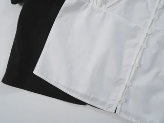 Nael Sleeve Puff Shirred Blouse 2col