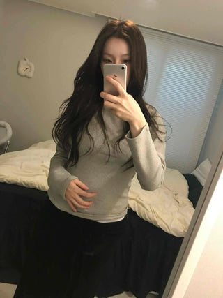 Soft Cozy Fit Round Neck Long Sleeve T-shirt
