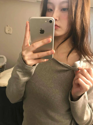 Soft Cozy Fit Round Neck Long Sleeve T-shirt
