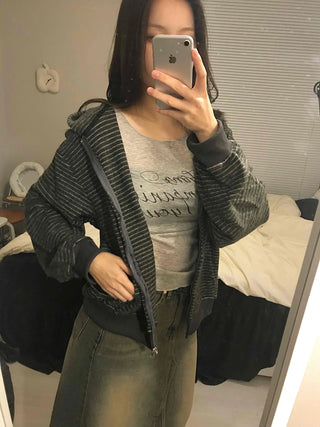 Vintage Lettering As Slim Fit Long Sleeve T-shirt