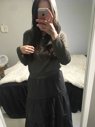 Soft Cozy V-Neck Loose Fit Knit