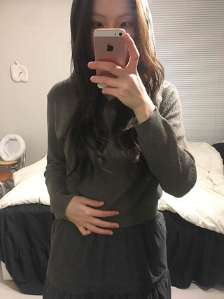 Soft Cozy V-Neck Loose Fit Knit