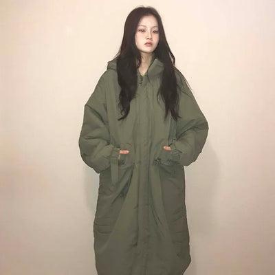Balloon Fit Big Pocket Long Oversized Field Jacket