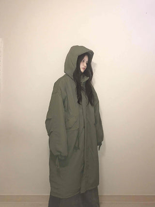 Balloon Fit Big Pocket Long Oversized Field Jacket