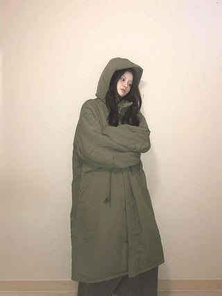 Balloon Fit Big Pocket Long Oversized Field Jacket
