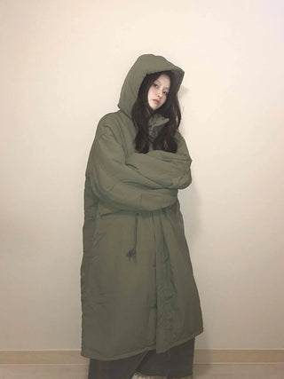 Balloon Fit Big Pocket Long Oversized Field Jacket