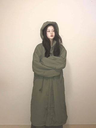 Balloon Fit Big Pocket Long Oversized Field Jacket