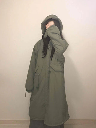 Balloon Fit Big Pocket Long Oversized Field Jacket